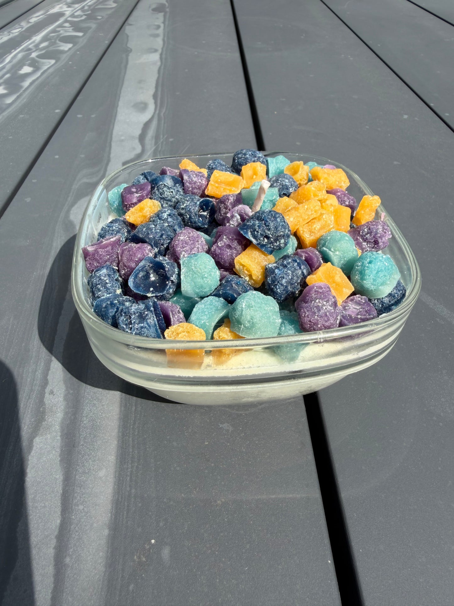 Blue berry crunch soy candle