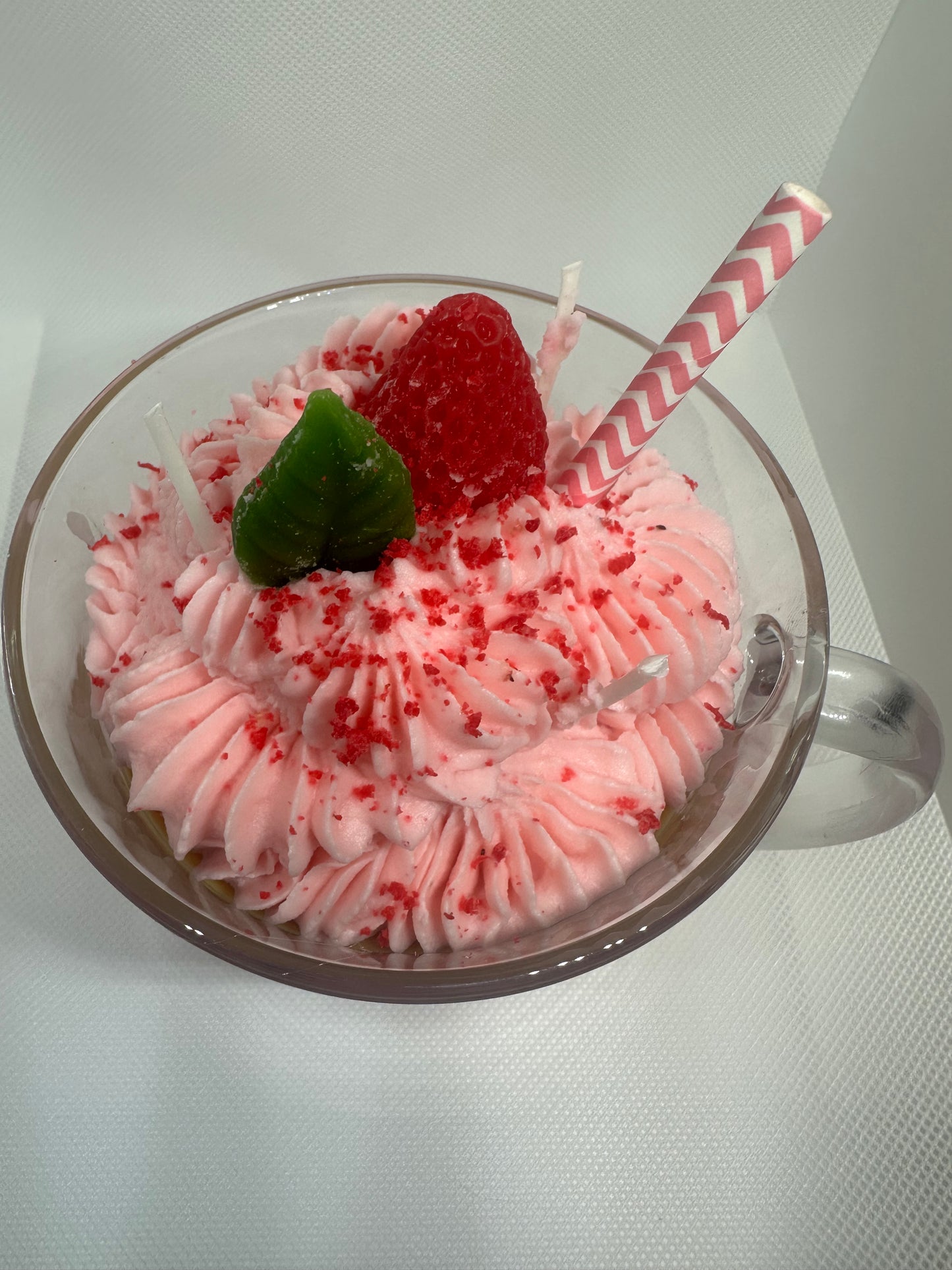 Strawberry coffee latte