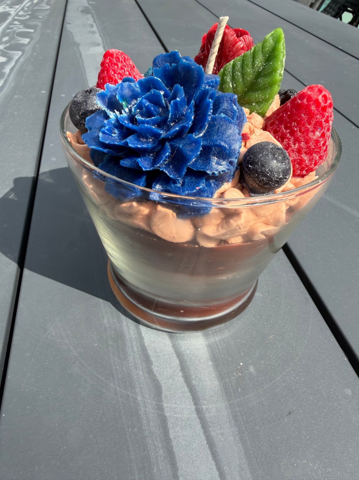 Berry floral soy candle