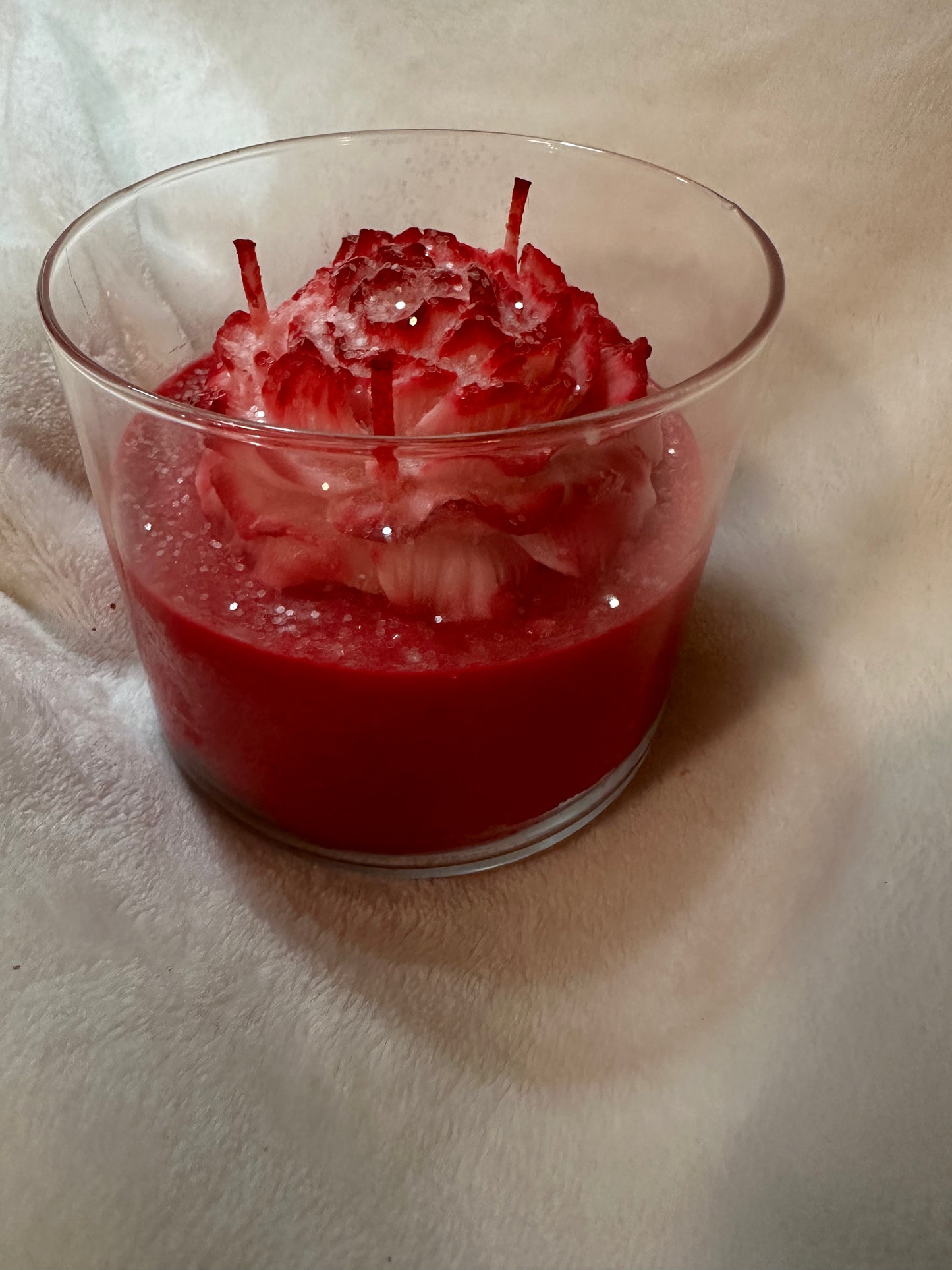 Single Rose Soy Candle