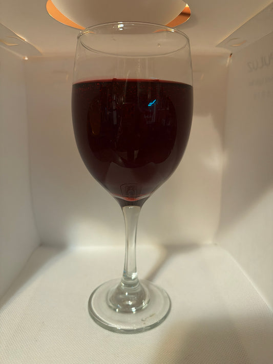 Red wine gel candles