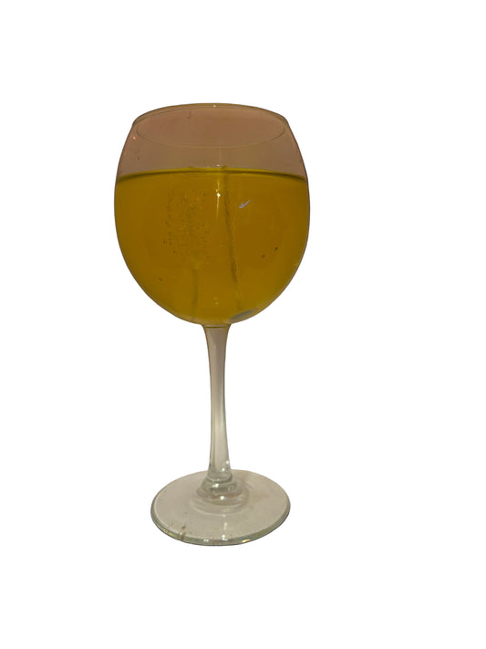 White wine gel candle